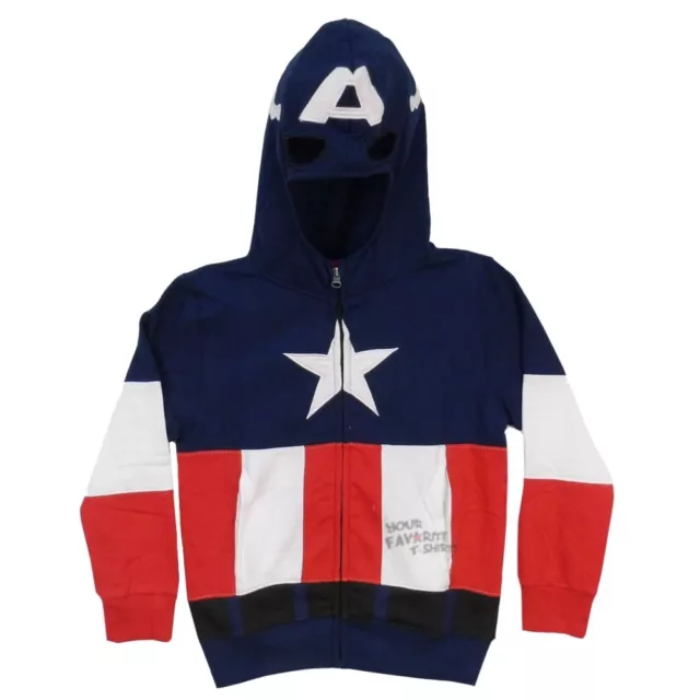 Captain America Costume Marvel Ragazzi & Neonato Felpa con Cerniera