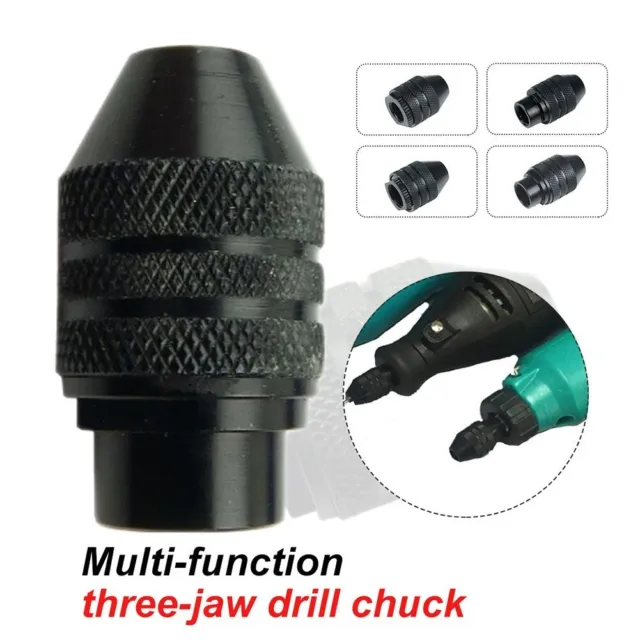 Compact Keyless Drill Chuck M7/M8x0 75 Quick Bit Swapping Rust Resistant Finish