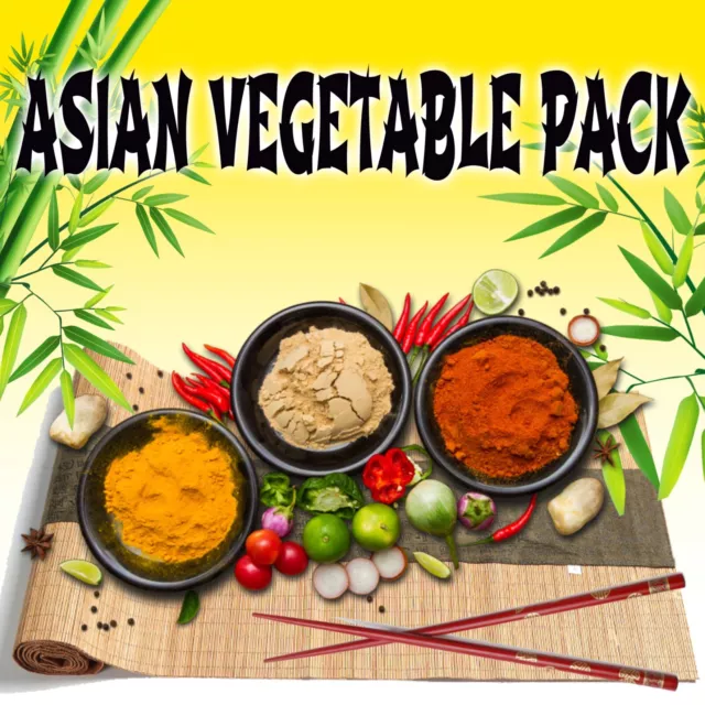 Asian Vegetable Garden Seed Micro Mix-Oriental-Chinese-Thai-Japanese Cooking