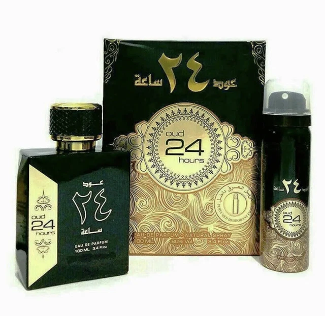 Nuevo en caja Oud 24 horas 100 ml EDP de Ard Al Zaafaran perfumes con spray corporal!