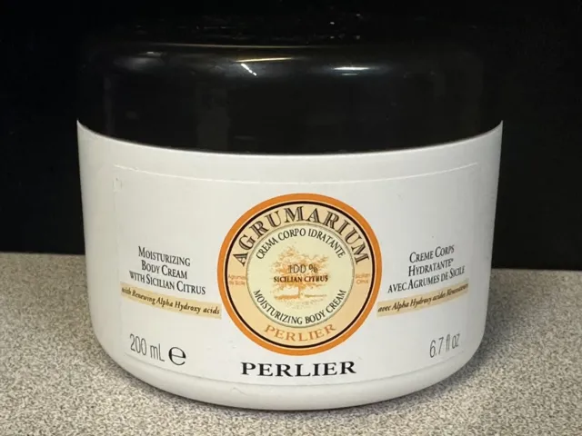 Perlier Agrumarium Moisturizing Body Cream W/ Sicilian Citrus 6.7 fl. oz. Sealed