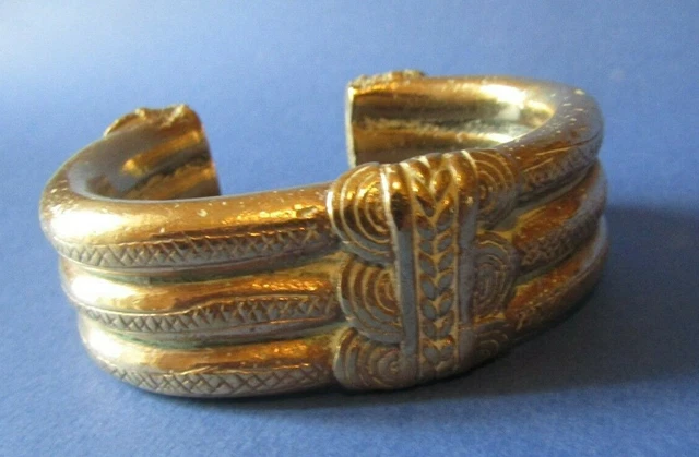 Bracelet Jonc Ancien Afrique Du Nord – Bronze Et Os | Bijou Ethnique Vintage | Occasion