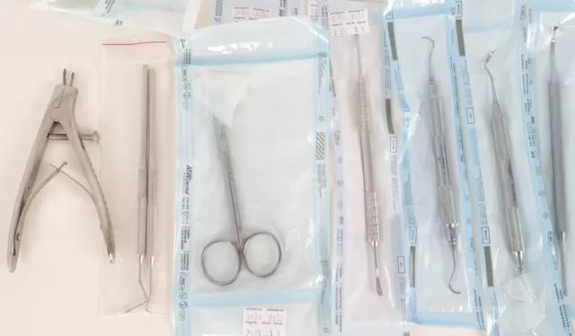 Konvolut Dental Instrumente Zahnarzt Küretten Edelstahl Dentist Instruments 3