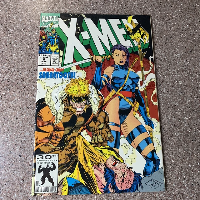 X-MEN (Vol. 2) #6 NM, Jim Lee art, Direct, Marvel Comics 1992 Stock Image