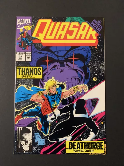 Quasar #39 (1992) Infinity War Crossover Thanos VF