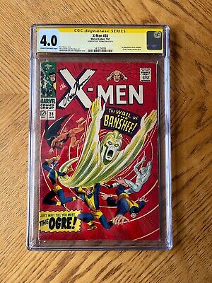 X-Men #28 Signed Roy Thomas 1st Appearance Banshee & Ogre 4.0 VG CGC