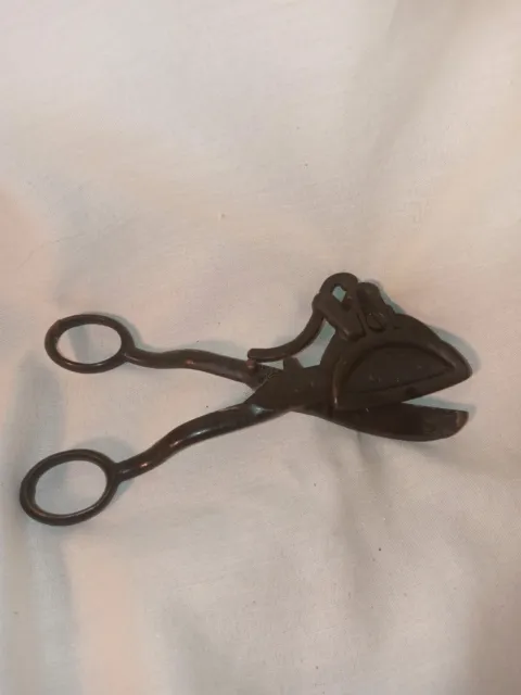 Antique Iron Candle Wick Cutter Scissors Snuffer Trimmer  PAT. NOV. 4, 84 2