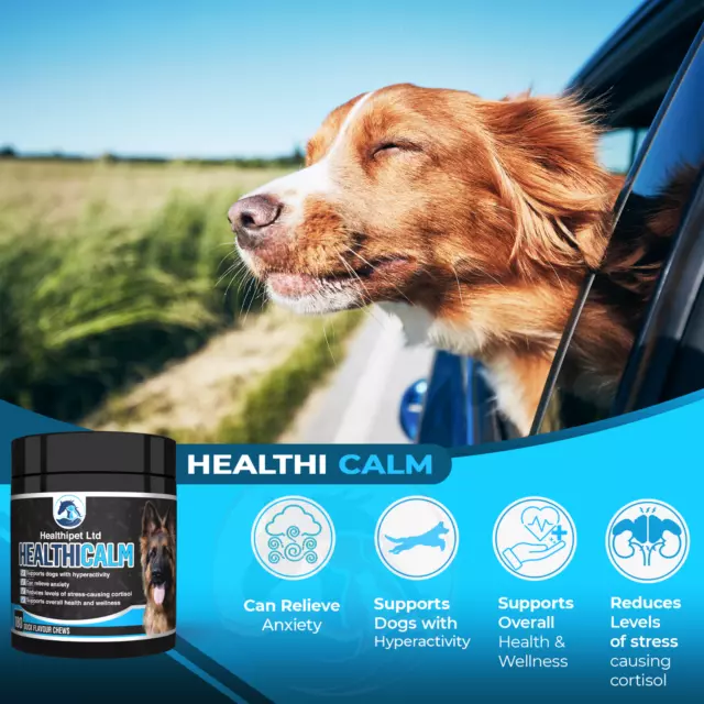 180 Tasty Chews Dog calming supplement for anxiety, hyperactivity, stress relief
