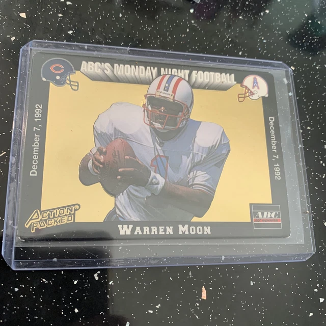 1993 Action Packed Monday Night Football #6 WARREN MOON HOF OILERS MT 🏈card!