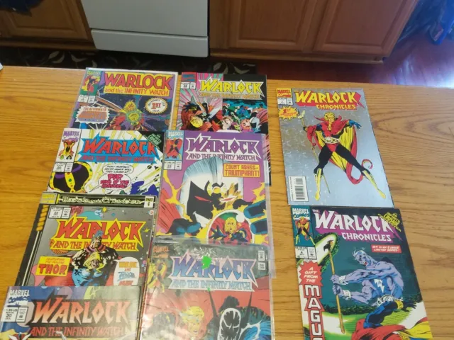 12 Marvel 1992 WARLOCK Comic Books Infinity Watch 1 20 23 30-33 36 42 Chronicles