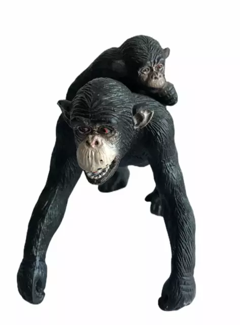 AAA Chimpanzee with Calf PVC Figure Retired