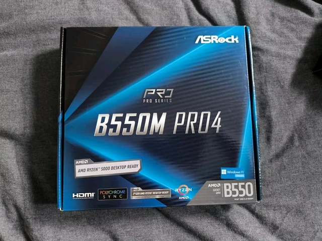 ASROCK B550M PRO4 AM4 AMD Motherboard 90 MXBDK0 A0UAYZ 50 02 asrock-b550m-pro4-am4-amd-motherboard-90-mxbdk0-a0uayz-50-02