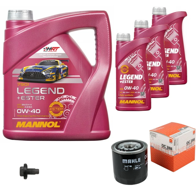 MAHLE Ölfilter 7 L MANNOL Legend+Ester 0W-40 für Ford Mondeo I Turnier 2.5i 24V