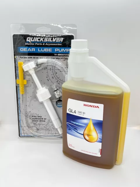 HONDA MARINE SAE90 Outboard Gear Oil (1 Litre) & Pump $38.90 - PicClick