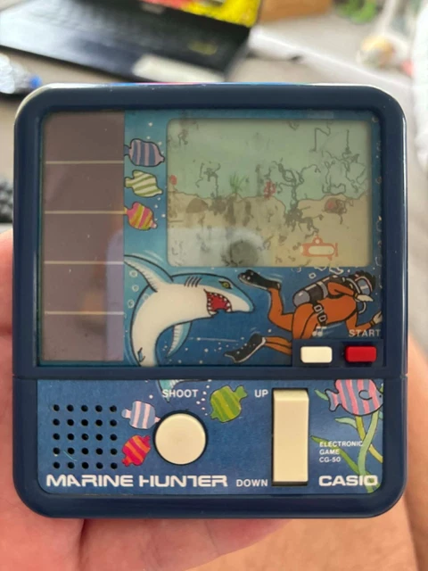 VINTAGE 1983 VERY RARE CASIO MARINE HUNTER CG-50 LCD Game £18.29