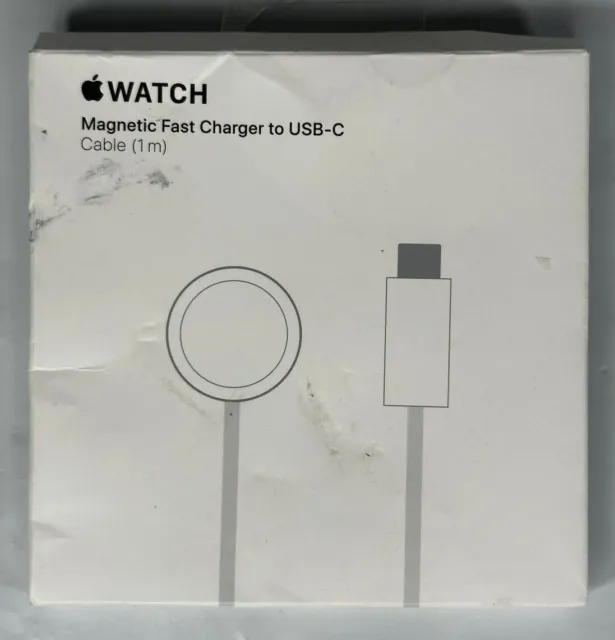 Genuine OEM Apple Watch Magnetic Fast Charger Cable- USB-C, 1M - MLWJ3AM/A