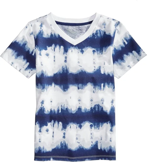Epic Threads Boys Tie-Dye V-neck T-Shirt Dark Blue 4T/4 (38-41" 32-37lbs)