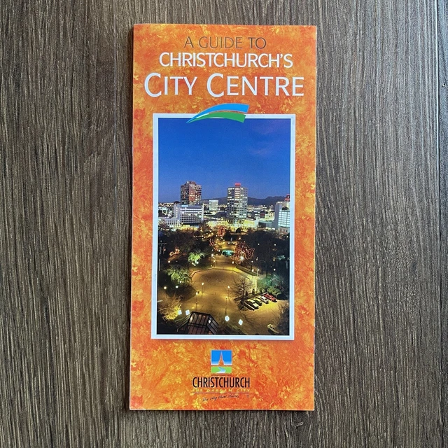 A GUIDE TO Christchurch’s City Centre Map Brochure Pamphlet VTG New