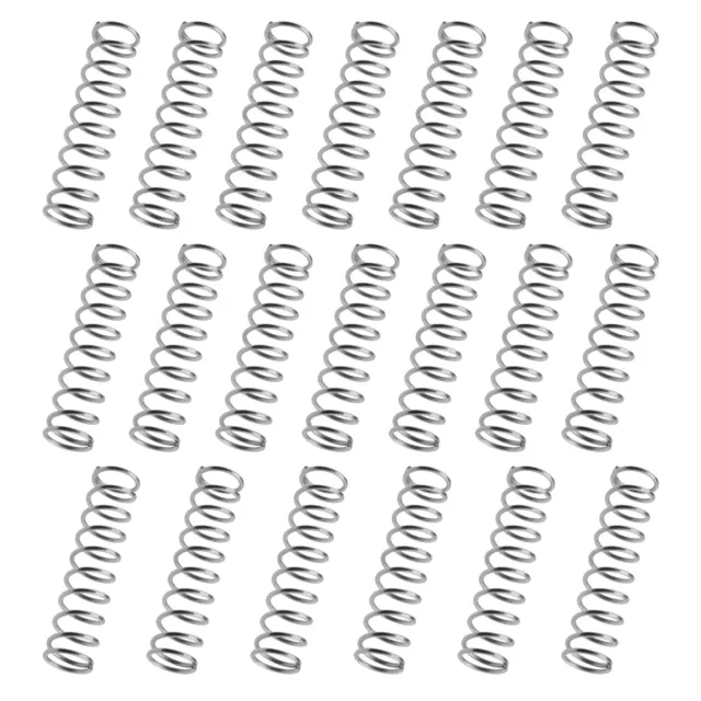 20pcs Stainless Steel Spring U Clip Silver Tone 21.4mm x 12mm