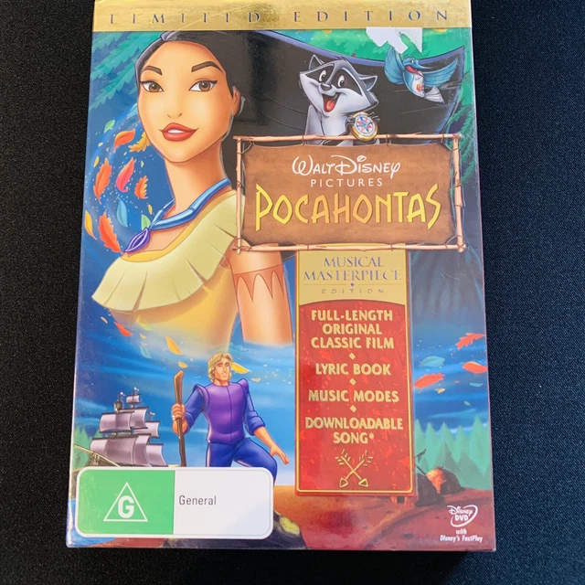 Pocahontas Walt Disney Limited Edition DVD Musical Masterpiece Edition NEW
