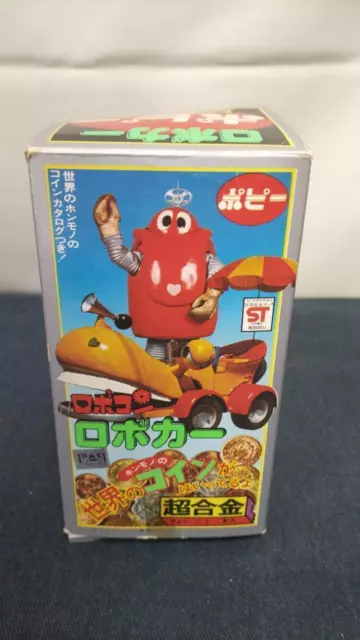 Popy Robocon Chogokin 1974 Vintage Rare Figurine Avec Monnaie / Boîte Fait En