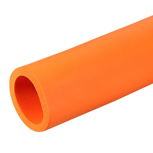 Foam Grip Tubing Handle Grips 36mm ID 48mm OD 6.6ft Orange for Tools Handle