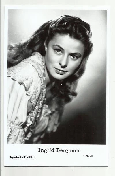 (B1) Ingrid Bergman Swiftsure Photo Postcard (109/78) Filmstar Pin Up Glamor