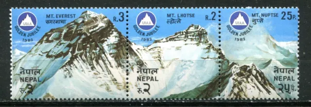 NEPAL 1982,  MOUNTAINS, ALPINISTS ASSOCIATION - 50TH ANNIV.,  Scott 404, MNH