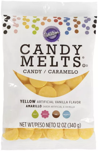 Wilton Candy Melts Flavored 12oz-Yellow, Vanilla W1911-60-6080