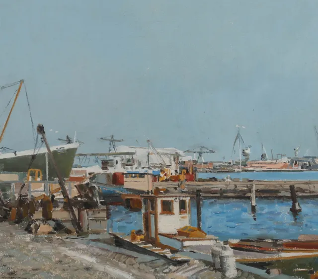 Mid 20th Century Oil - On The Harbour