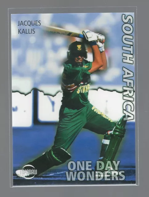 Rare -Topdraw Cricket 1999 - Jacques Kallis- South Africa - One Day Wonder Card