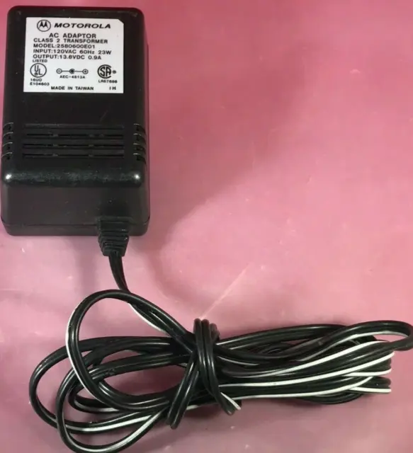 🌟 MOTOROLA Authentic 2580600E01 AC Adapter | 13.8V - 0.9A | Designed for Intell