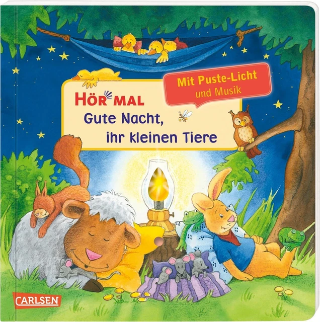 Hör mal (Soundbuch): Mach mit - Pust aus: Gute Nacht, ihr kleinen Tiere | Schuld