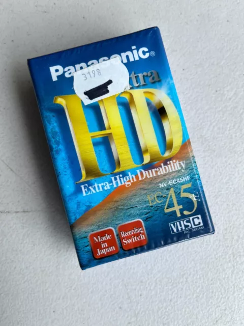 Panasonic Extra HD EC-45 Compact Video Cassette VHS-C / NV-EC45HF NEW