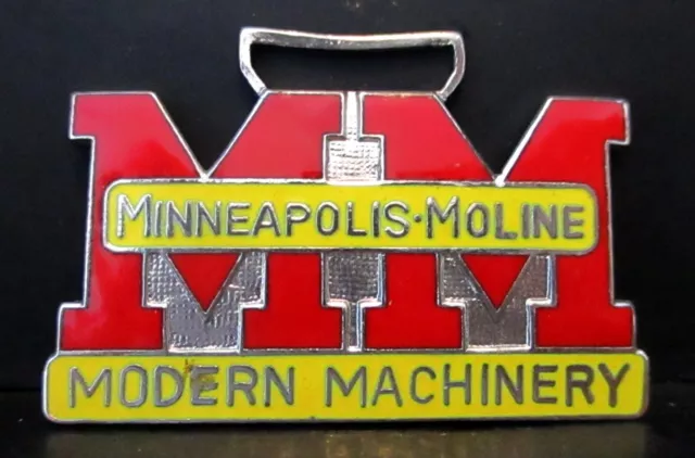 Minneapolis Moline MM Modern Machinery Pocket Watch Fob Advertising Promo farm