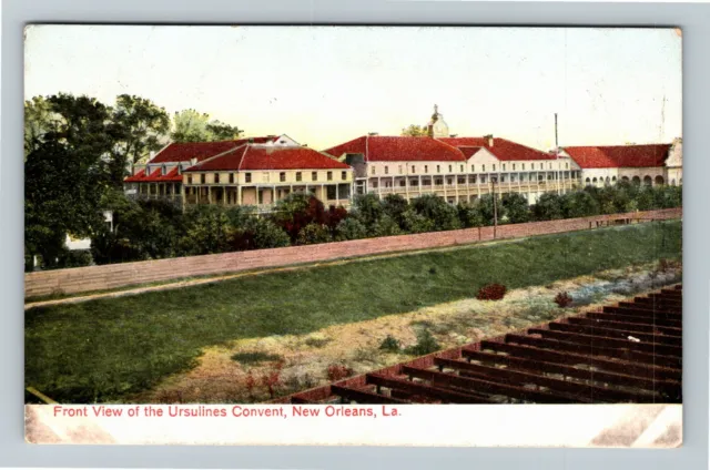 New Orleans LA-Louisiana, Front View Ursulines Convent, Vintage Postcard