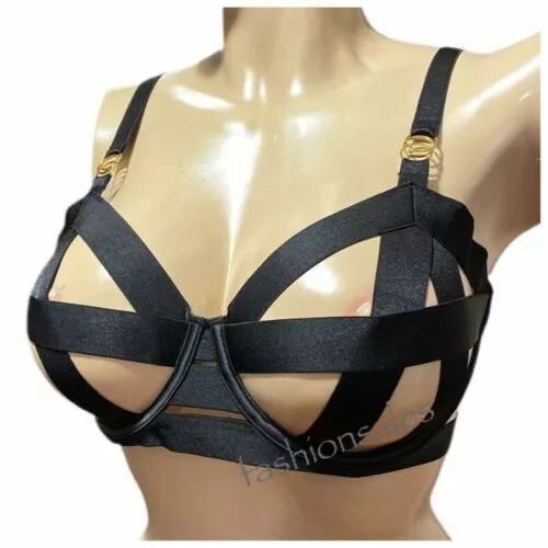 Victorias Secret Luxe Seriously Sexy Strappy Unlined Balconette Bra Black