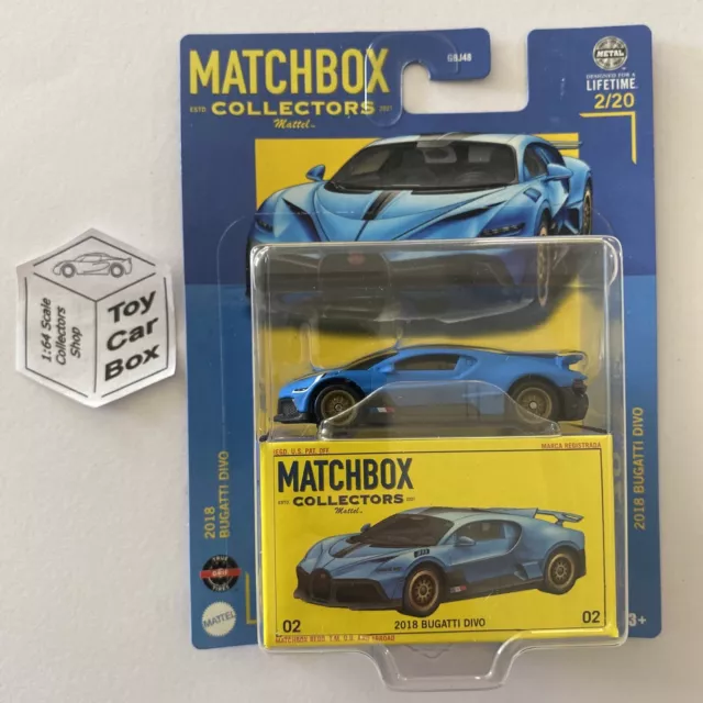 2024 MATCHBOX COLLECTORS #2 - 2018 Bugatti Divo (Premium - Blue) J87