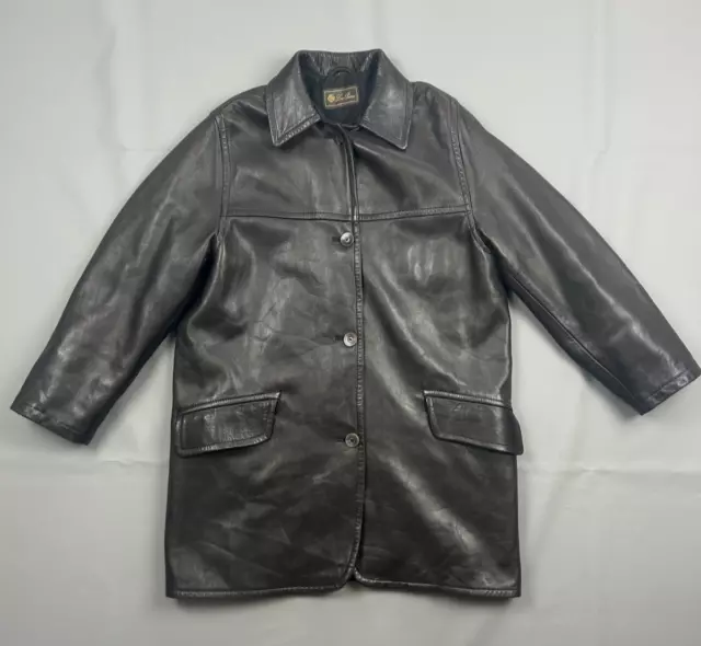 Magnifique blouson  cuir   3/4  " LORO PIANA "