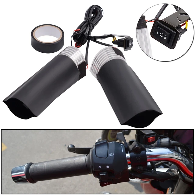 Interruttori Manubrio Moto 25mm Con Cablaggio Per Harley Softail Dyna Sportster V-Rod – Nero