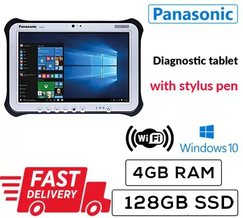 CHEAP PANASONIC TOUGHPAD FZ-G1 Diagnostic 10.1" Intel i5-6300@2.40 4GB 128GB SSD