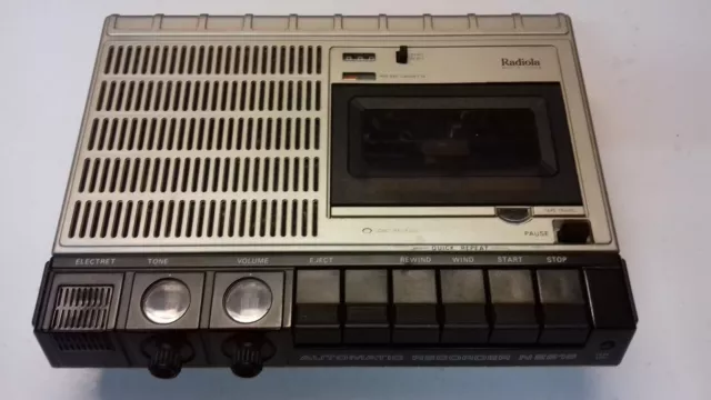 Magnétophone à cassettes Radiola automatic recorder N2215 en l'état