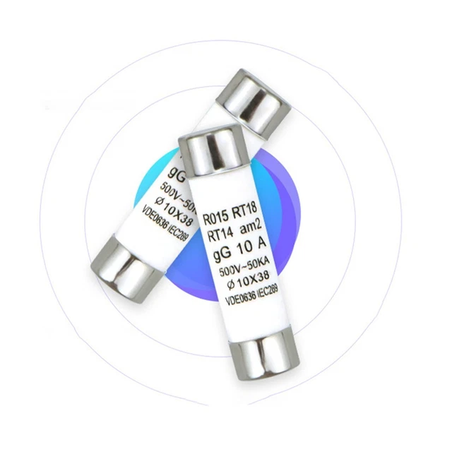 Céramique Sécurité Accessoire Fiable 10 38MM 20PCS / Paquet 500V ~50KA Dc