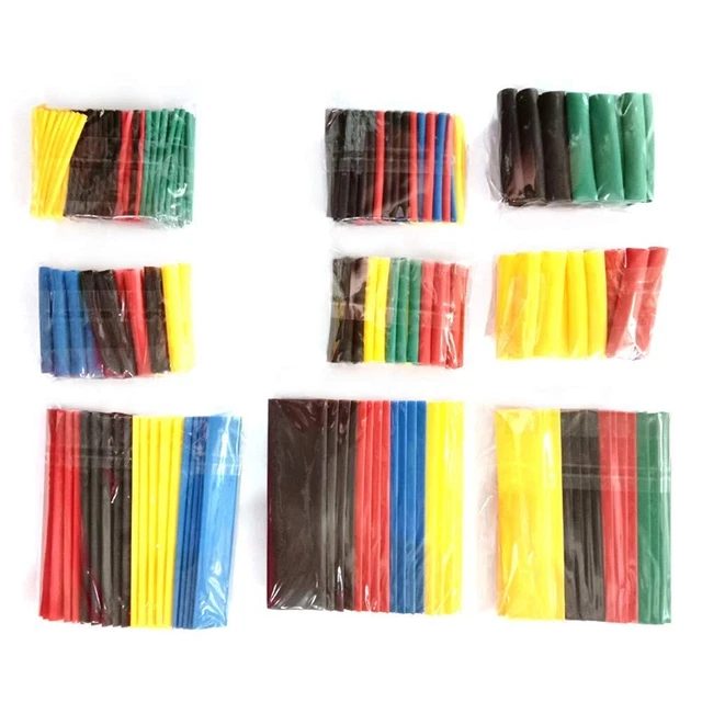 Kit tubi termoretraibili isolati impermeabili 164 pz per protezione fili