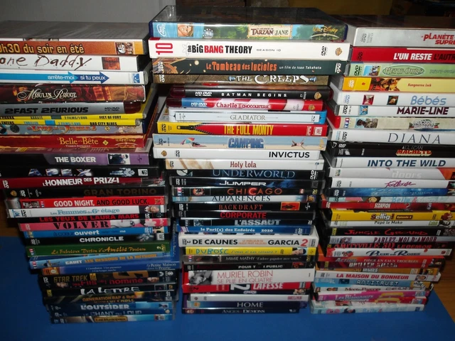 Lot de 90 Dvd, Coffrets, Blu-ray, HD Dvd Idem photos