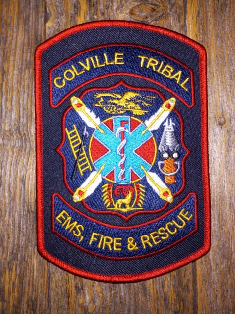 New Colville Tribal EMS Fire Rescue Emergency Services Washington Indian Patch