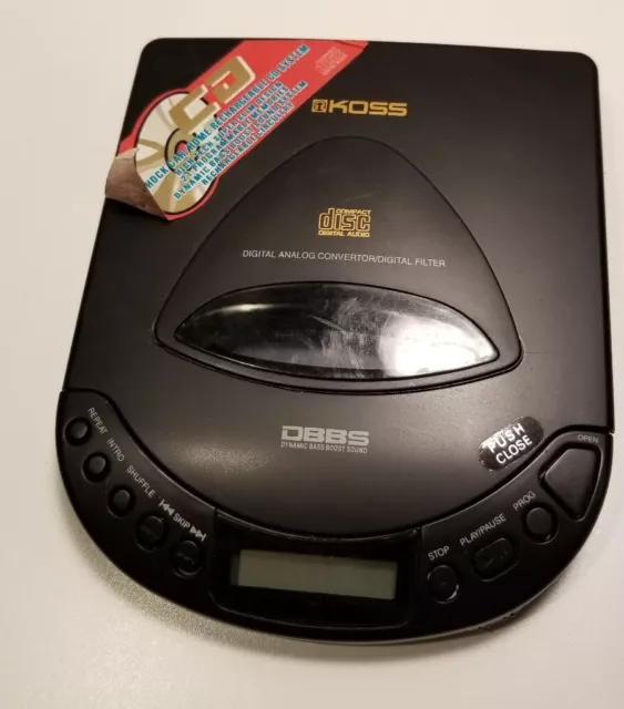 Koss CDP659 Series Portable CD Player 10 Sec Anti-Skip Discman Music 90's  Tested