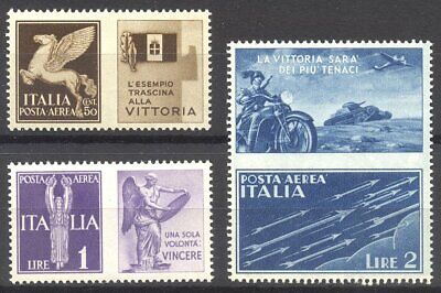 ITALY #C13, 16-17 var SCARCE Mint NH - 1930 Airmails w/ Labels