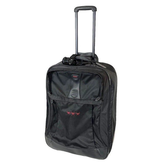 TUMI 26” Upright Rolling Suitcase Black Nylon Wheeled Luggage Bag (26”x19”x10”)