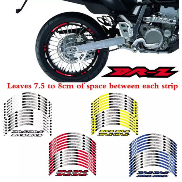 For Suzuki Drz Dr-Z 400Sm 2005-2024 Rim "17 Stripes Wheel Decals Tape Stickers